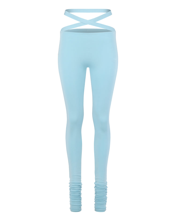 '91 CRISS CROSS LEGGING // AQUAMARINE