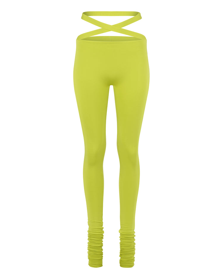 '91 CRISS CROSS LEGGING // KIWI