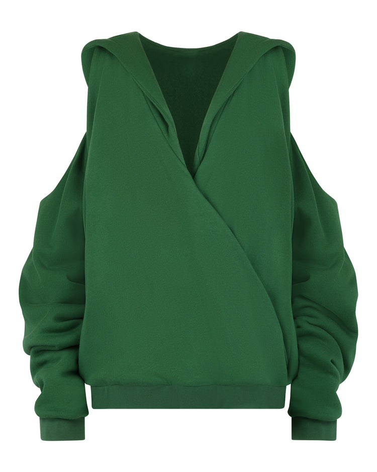 COLD SHOULDER HOODIE // EDEN