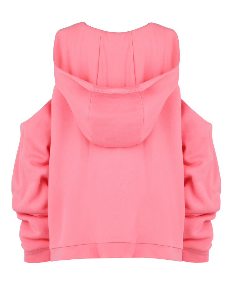 COLD SHOULDER HOODIE // PLUMERIA