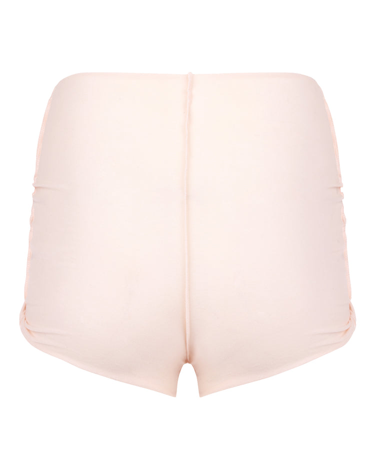 SCRUNCH TAP SHORT // PINK MIST