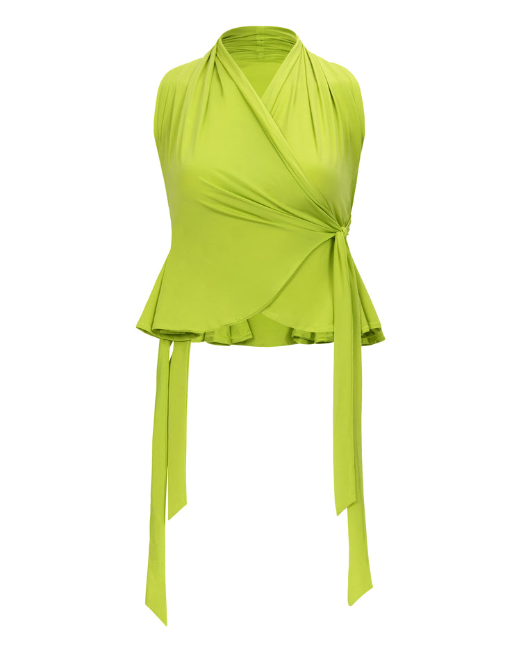 RACERBACK FLOUNCE TOP // KIWI