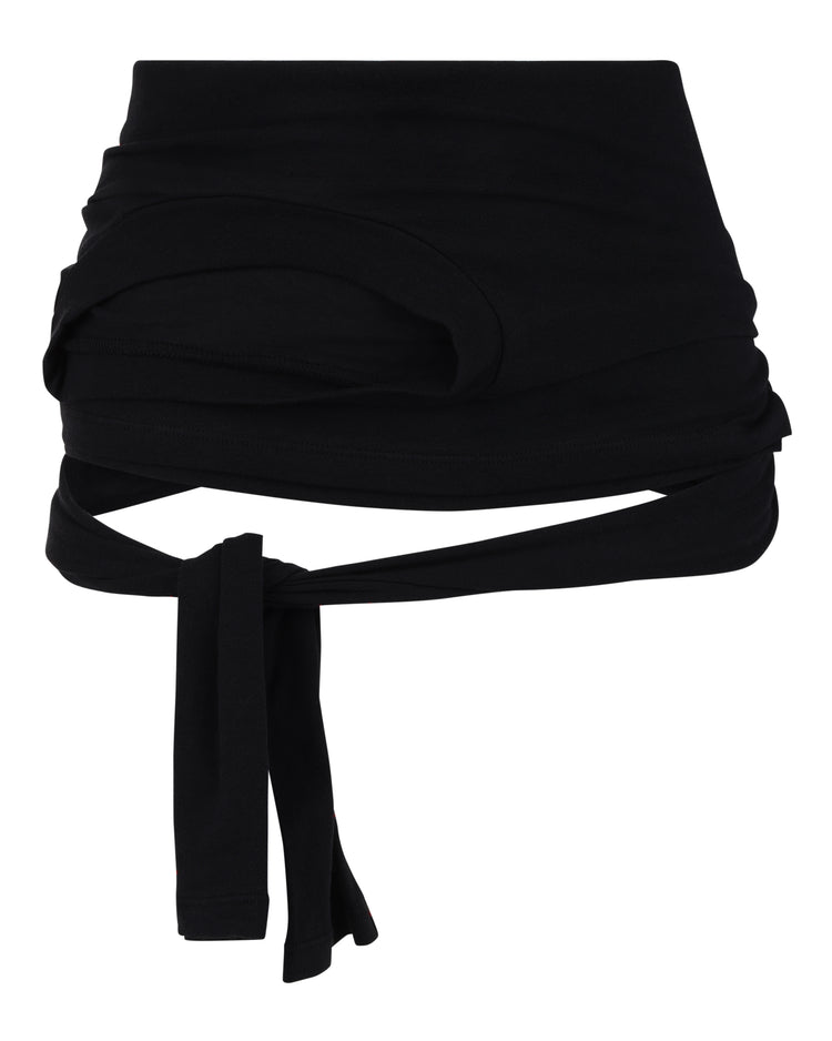 COTTON JERSEY WAIST WRAP // MAGNETIC
