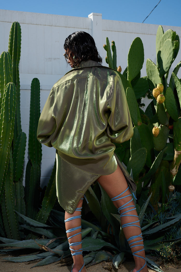 WIDE LEG TROUSER // JADE PLUME