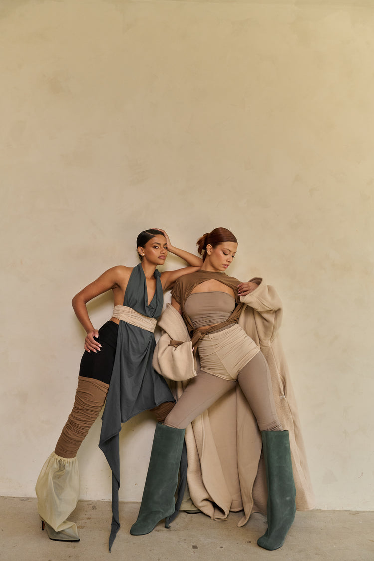 FOLDOVER JERSEY LEGGING // MINKY SMOKE