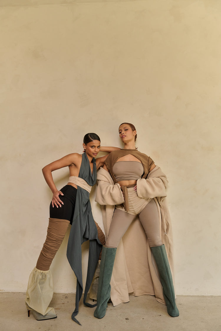 FOLDOVER JERSEY LEGGING // MINKY SMOKE