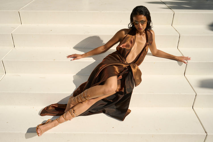 DEEP PLUNGE HALTER // COPPER FOX