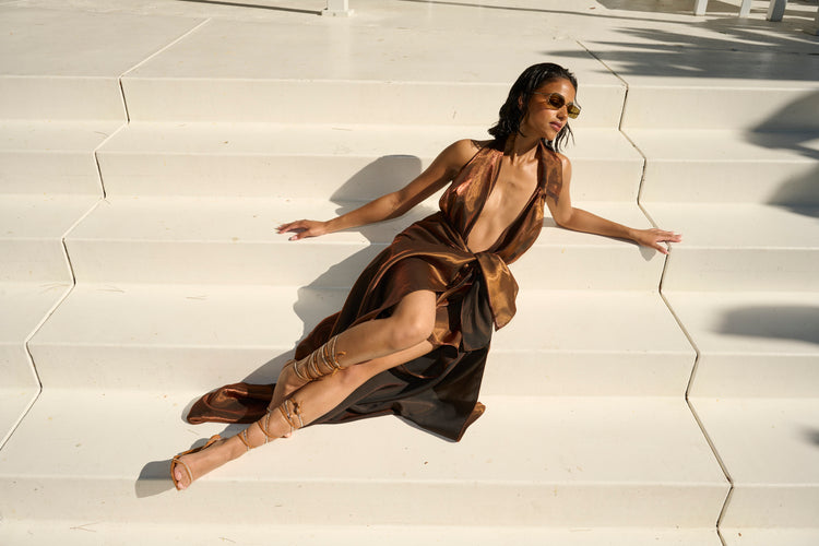 DEEP PLUNGE HALTER // COPPER FOX