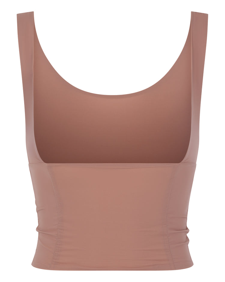 OPEN BUST CORSET SEAM TANK // PETAL NECTAR