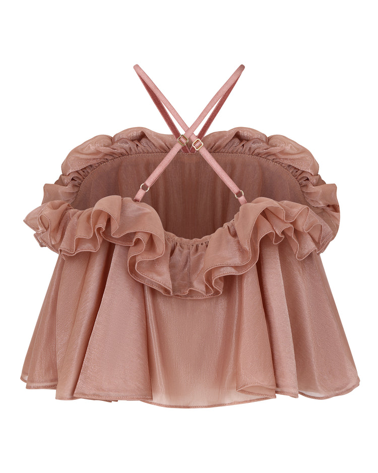 BABYDOLL HALTER TOP // PETAL NECTAR