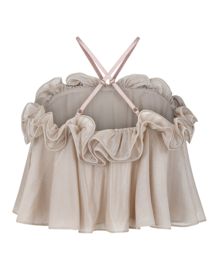 BABYDOLL HALTER TOP // FLUFFY MUSHROOM