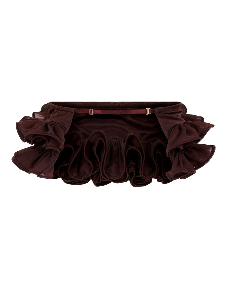 RUFFLE MICRO TUTU // CHERRY WINE