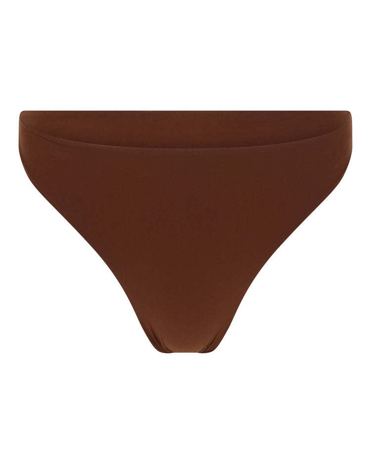 HIGH CUT HOSIERY THONG // MILK CHOCOLATE FOX