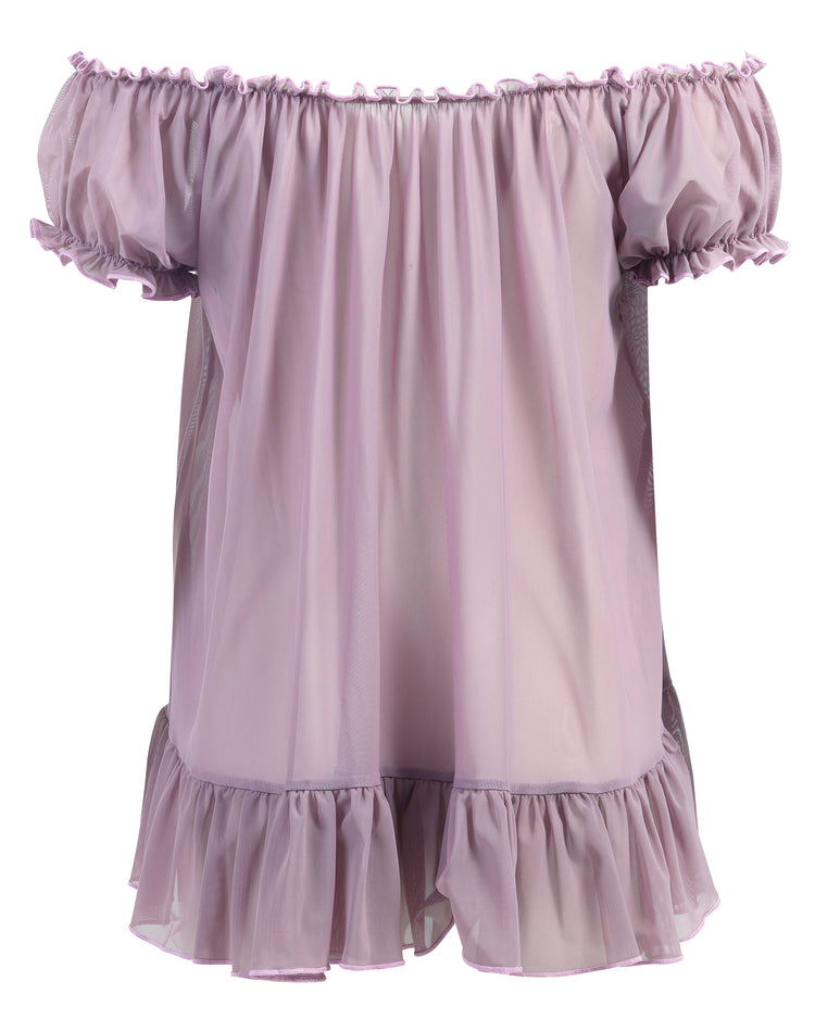 BABYDOLL DRESS // SMOKED LILAC