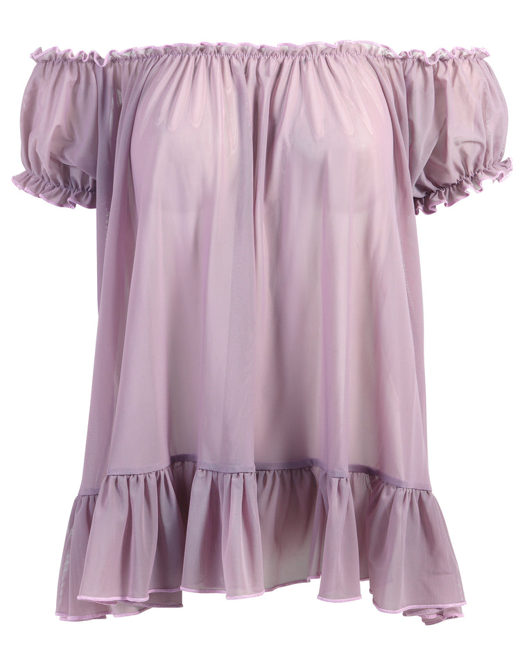 BABYDOLL DRESS // SMOKED LILAC