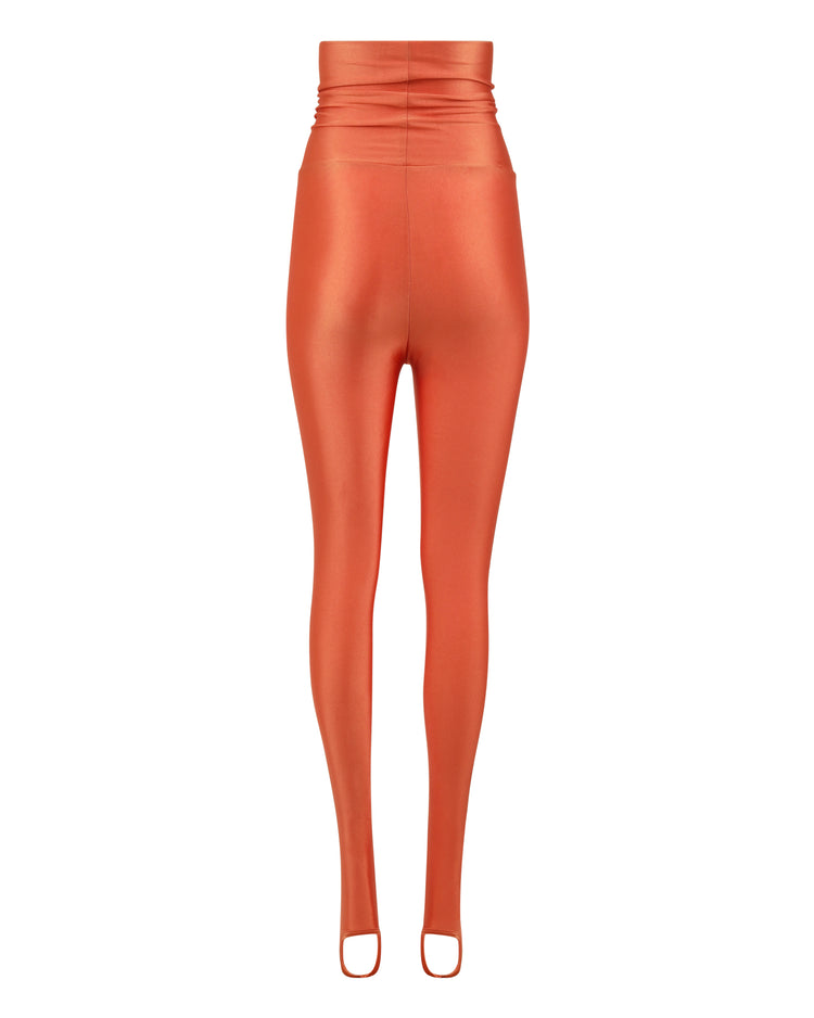 DANCE SPANDEX STIRRUP LEGGING // PEACH COPPER