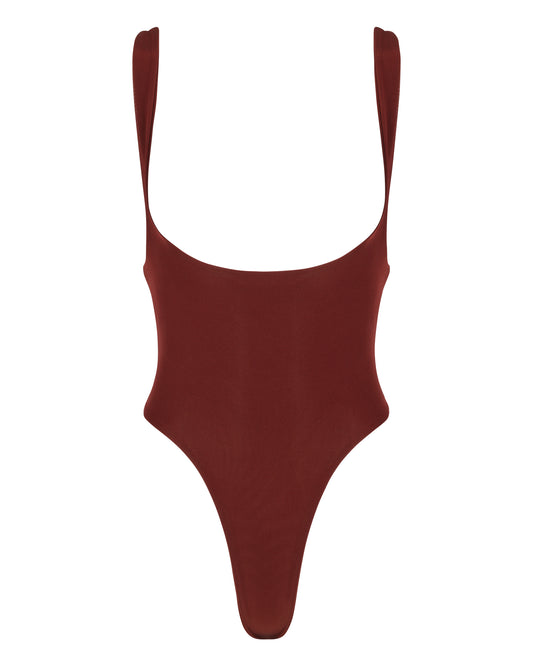 SHIMMER SCULPT BODYSUIT // SANGRIA
