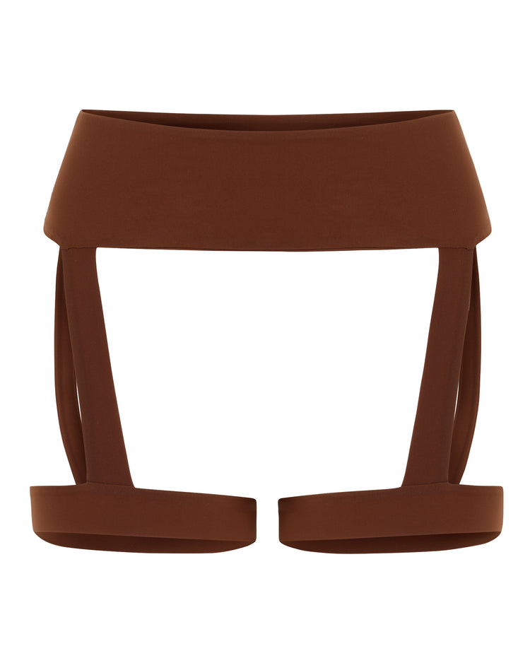 SOFT HOSIERY GARTER // MILK CHOCOLATE FOX