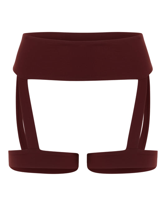 SOFT HOSIERY GARTER // CHERRY WINE