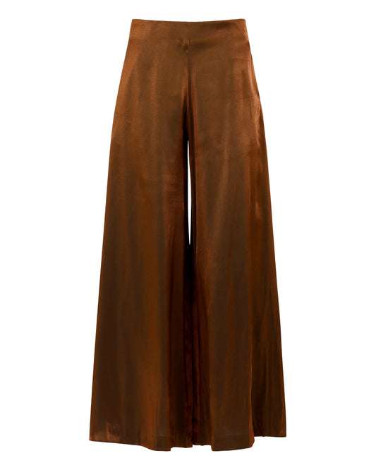 WIDE LEG TROUSER // COPPER FOX