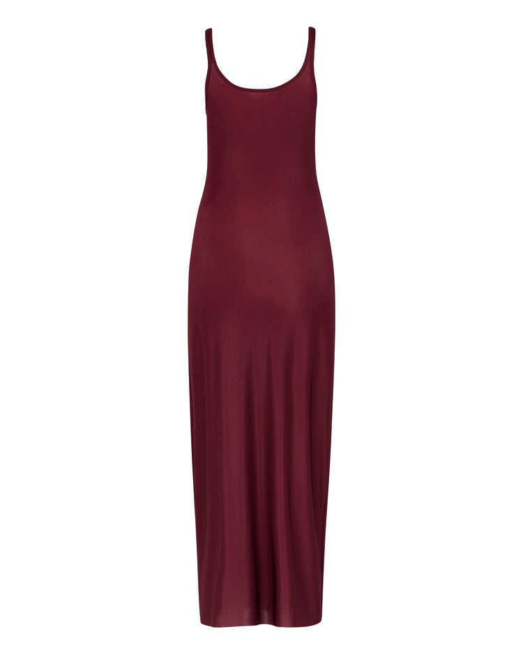 SHEER SHIMMER TANK DRESS // SANGRIA