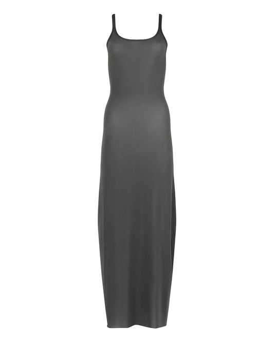 SHEER SHIMMER TANK DRESS // JUNGLE