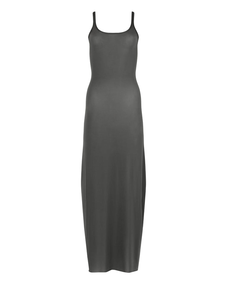 SHEER SHIMMER TANK DRESS // JUNGLE