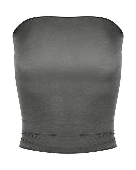 SHEER SHIMMER TUBE TOP // JUNGLE