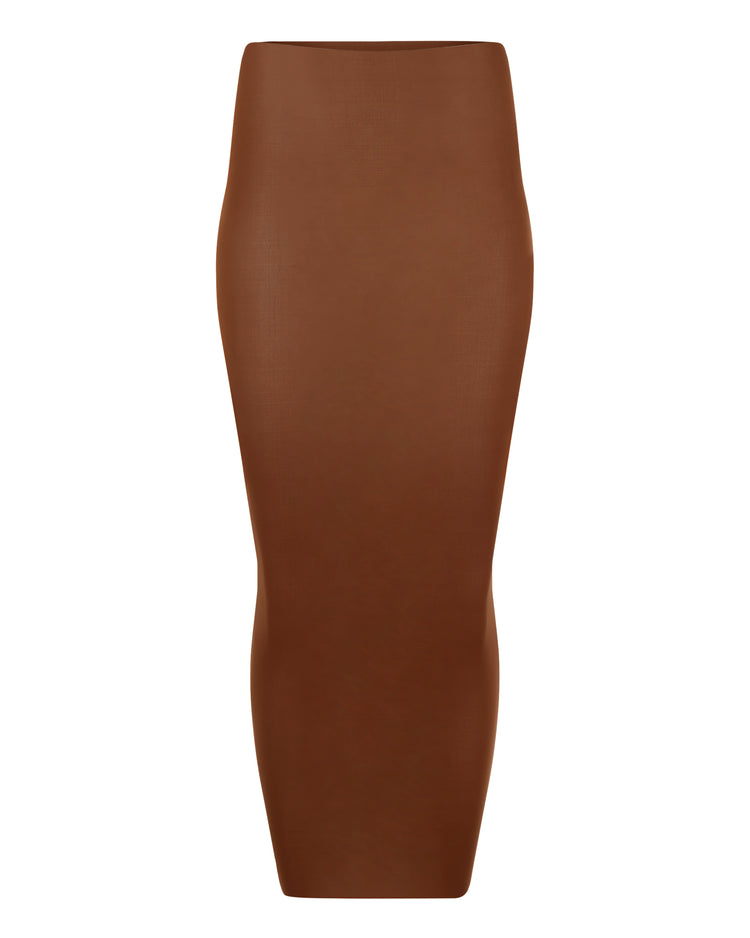 HOSIERY PENCIL SKIRT // MILK CHOCOLATE FOX