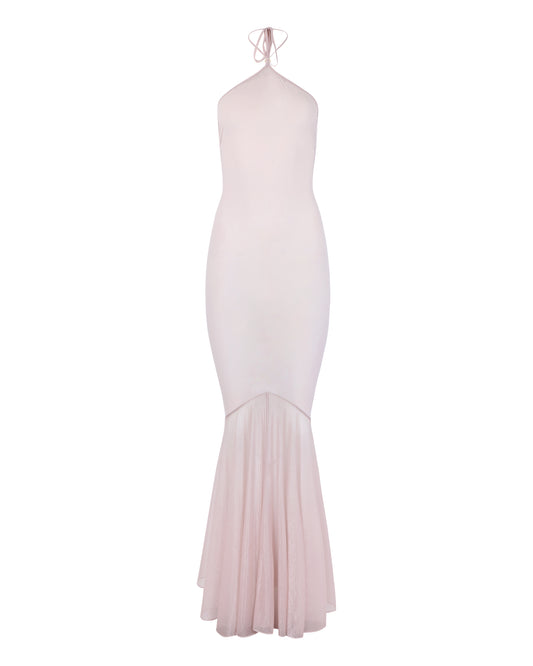 TEARDROP MERMAID TAIL DRESS // PINK WHISPER