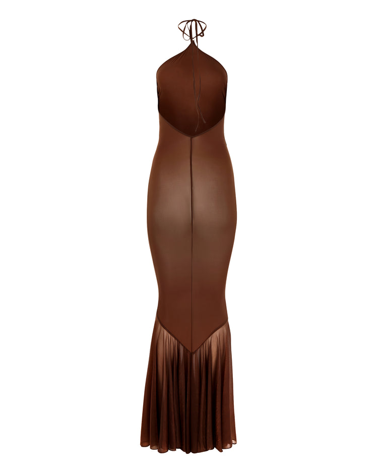 TEARDROP MERMAID TAIL DRESS // MILK CHOCOLATE FOX
