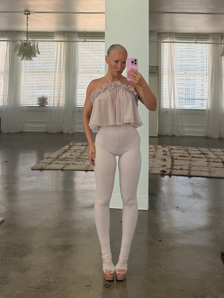 HOSIERY LEGGING // PINK WHISPER