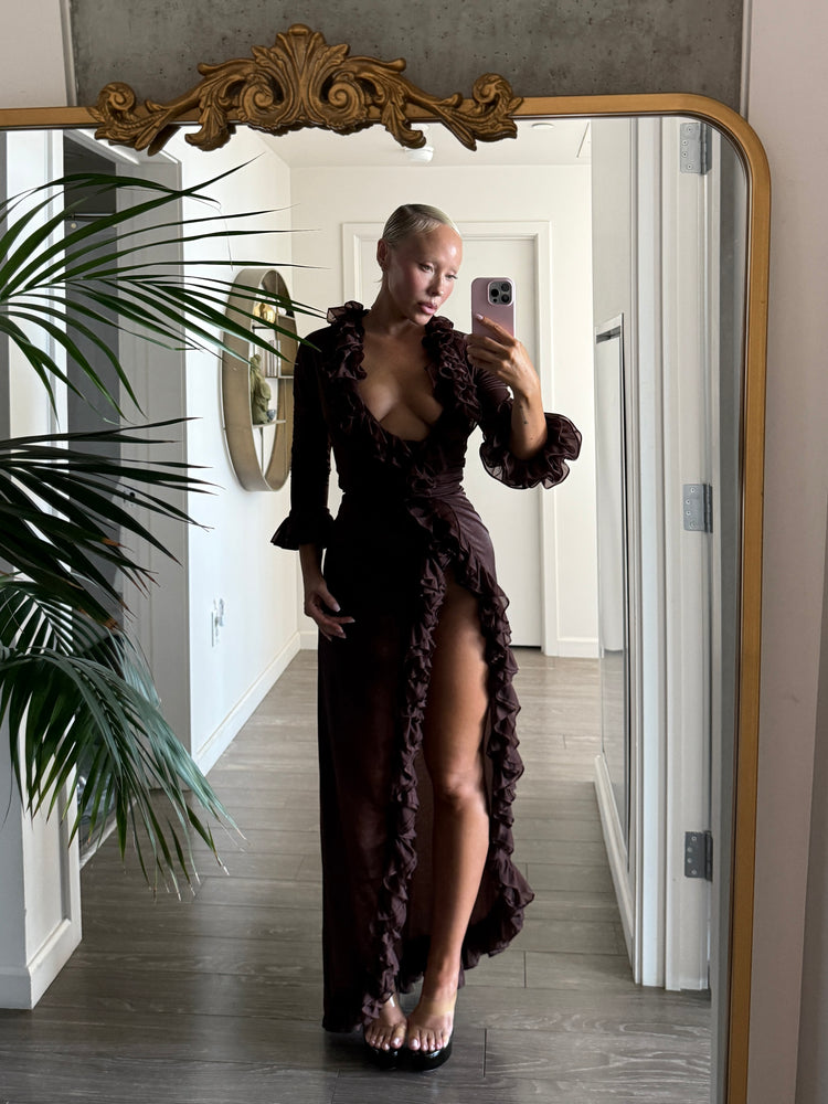 MOVIE STAR DRESSING GOWN // CHERRY WINE