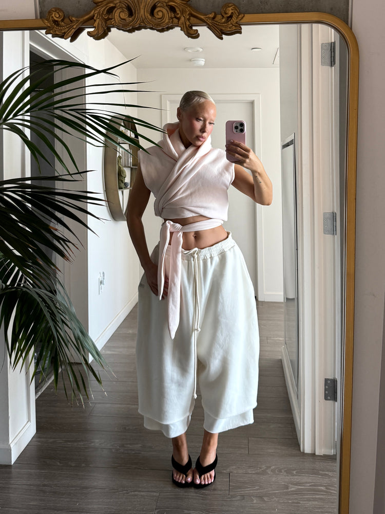 CLOUD WRAP VEST // PINK MIST