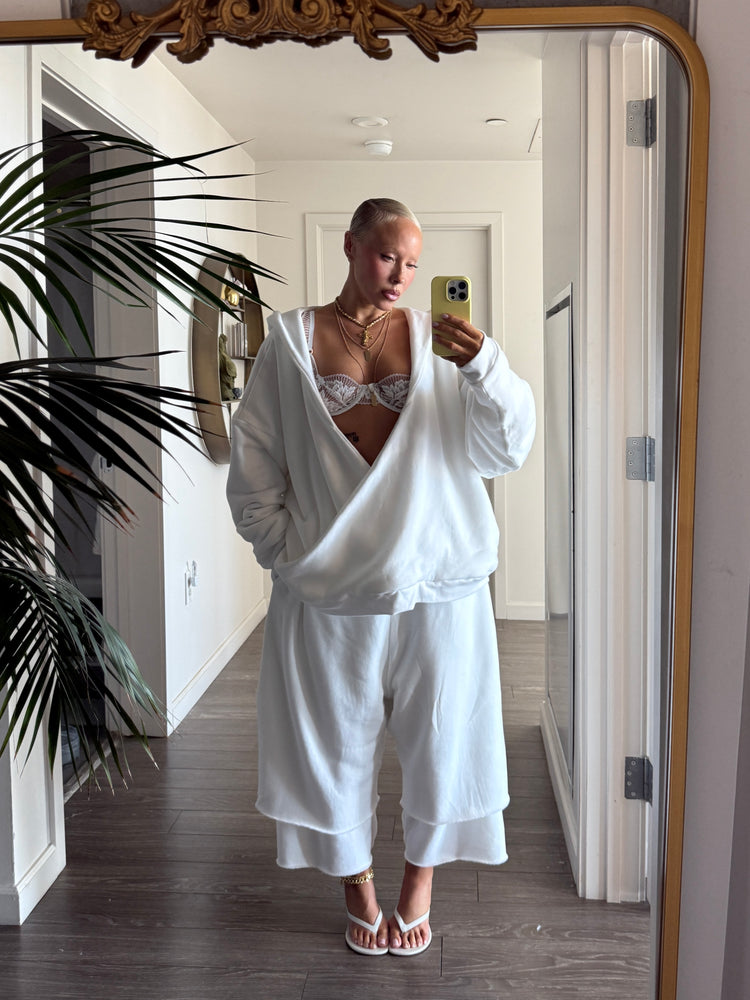 OVERSIZED CLOUD HOODIE // OPTIC WHITE