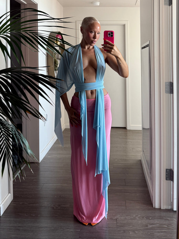 SHEER FLOW SKIRT // PLUMERIA