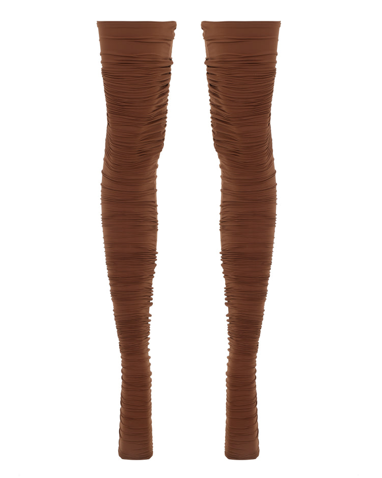 THIGH HIGH STOCKING // MILK CHOCOLATE FOX