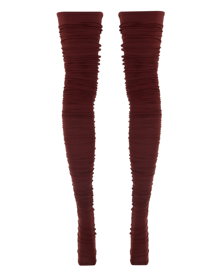 THIGH HIGH STOCKING // CHERRY WINE