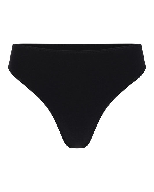 JERSEY THONG // VERY BLACK