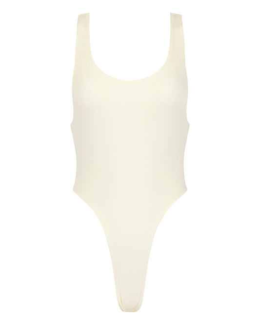 JERSEY THONG BODYSUIT // MOON GLOW