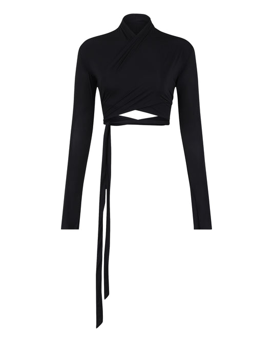 SHEER SHIMMER BOLERO // VERY BLACK