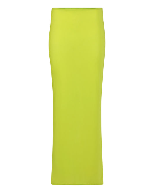 SHEER FLOW SKIRT // KIWI