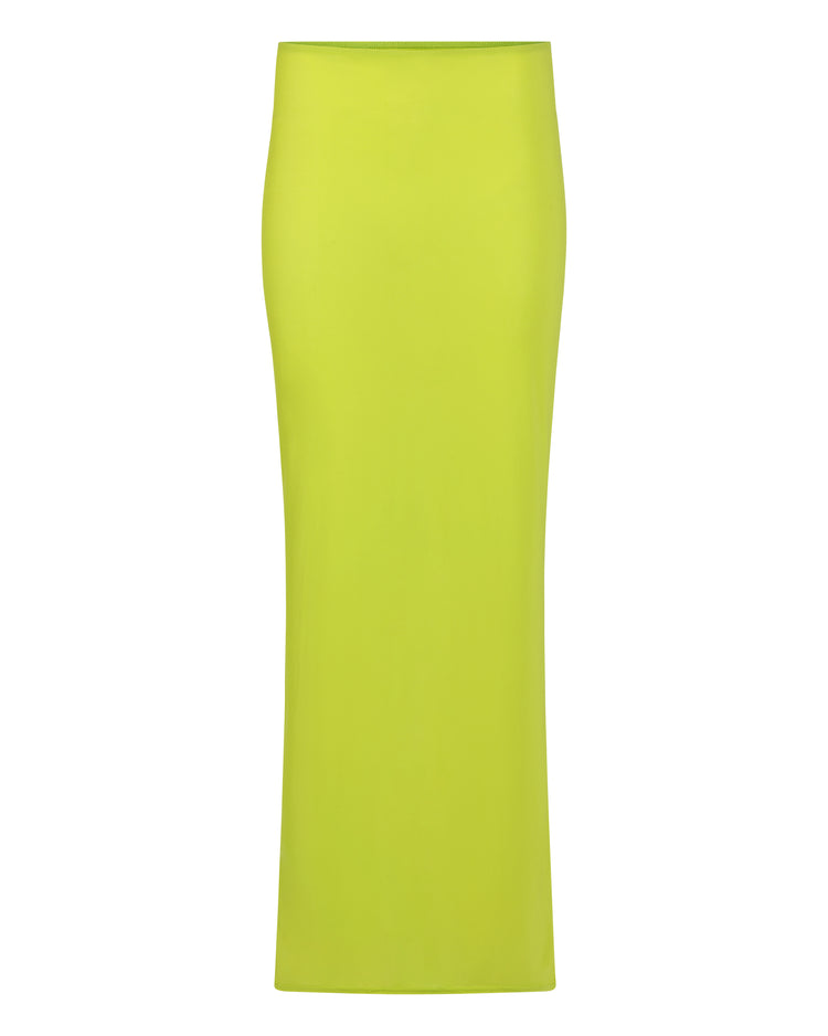 SHEER FLOW SKIRT // KIWI
