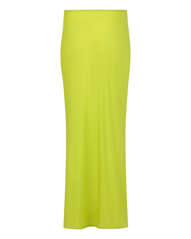 SHEER FLOW SKIRT // KIWI