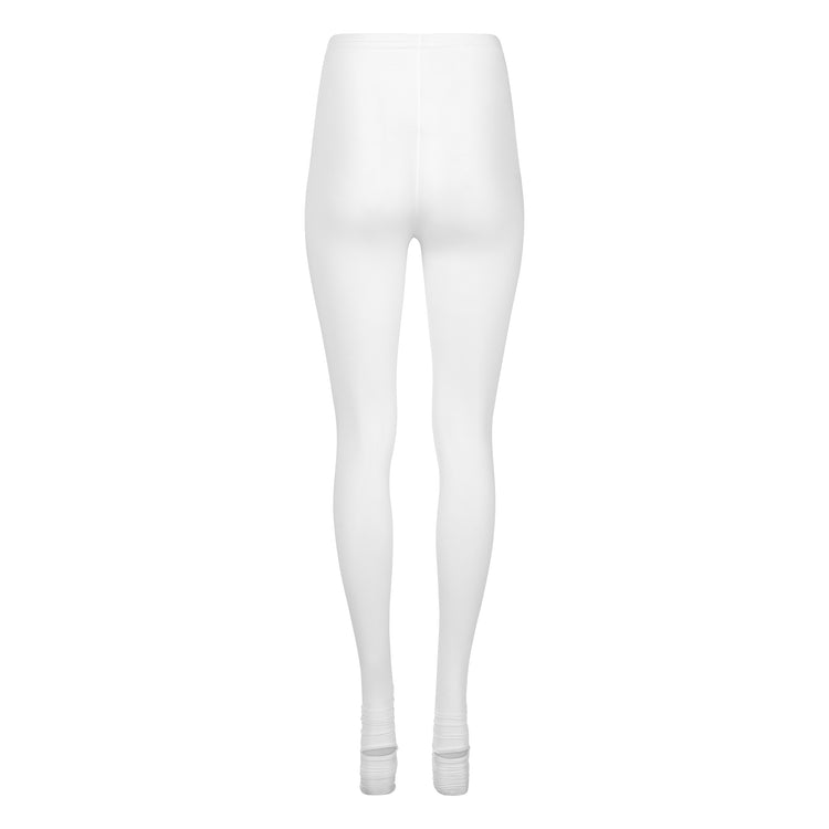SHEER SHIMMER SCRUNCH LEGGING // OPTIC WHITE