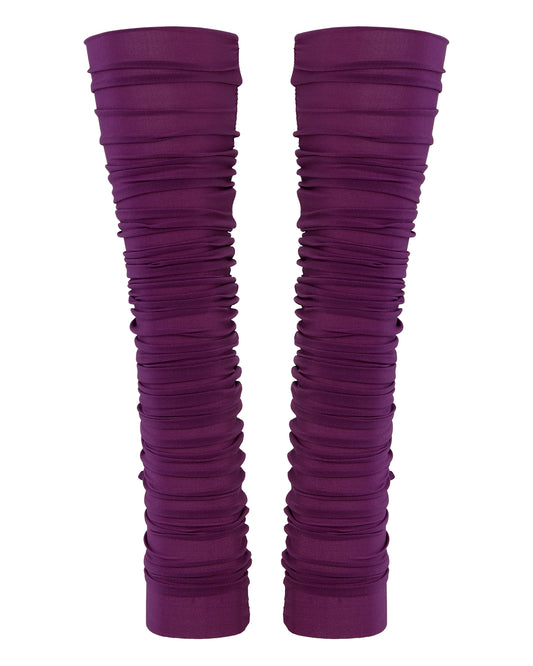 SHEER SHIMMER STOCKING // EGGPLANT