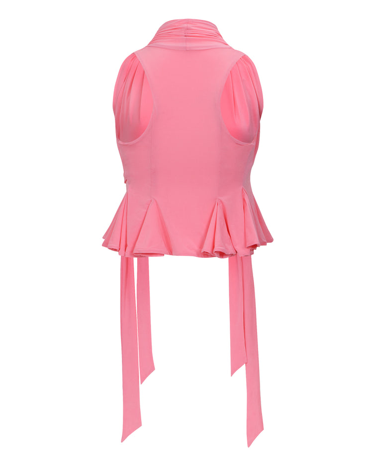 RACERBACK FLOUNCE TOP // PLUMERIA