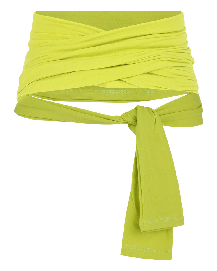COTTON JERSEY WAIST WRAP // KIWI