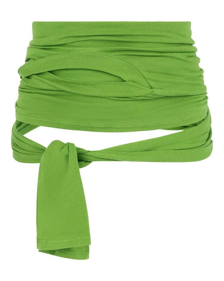 COTTON JERSEY WAIST WRAP // FROG