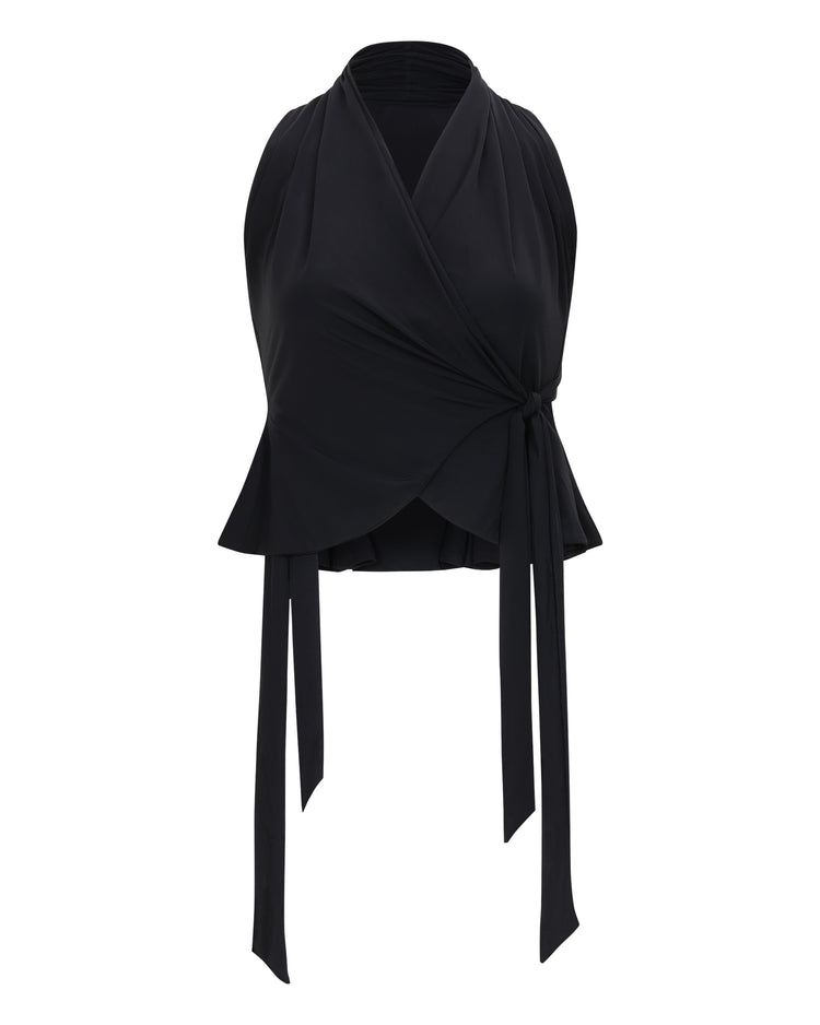 RACERBACK FLOUCE WRAP TOP // MAGNETIC